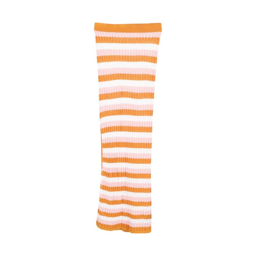 Dodo Bar Or Striped Knitted Maxi Skirt in Multicolor Cotton